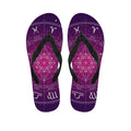 Geometric Zodiac Calendar Print Flip Flops
