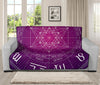 Geometric Zodiac Calendar Print Futon Protector