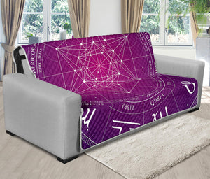 Geometric Zodiac Calendar Print Futon Protector