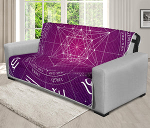 Geometric Zodiac Calendar Print Futon Protector