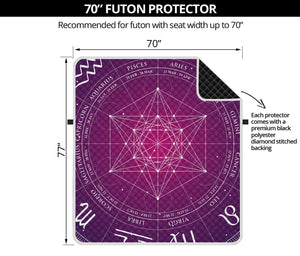 Geometric Zodiac Calendar Print Futon Protector