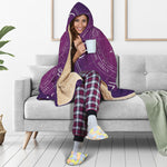 Geometric Zodiac Calendar Print Hooded Blanket