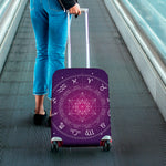 Geometric Zodiac Calendar Print Luggage Cover