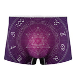 Geometric Zodiac Calendar Print Men's Boxer Briefs