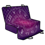 Geometric Zodiac Calendar Print Pet Car Back Seat Cover