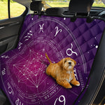 Geometric Zodiac Calendar Print Pet Car Back Seat Cover