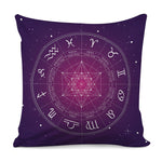 Geometric Zodiac Calendar Print Pillow Cover