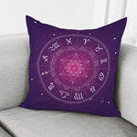 Geometric Zodiac Calendar Print Pillow Cover