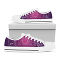 Geometric Zodiac Calendar Print White Low Top Sneakers