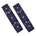 Geometric Zodiac Signs Print Car Seat Belt Covers