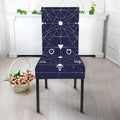 Geometric Zodiac Signs Print Dining Chair Slipcover