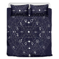 Geometric Zodiac Signs Print Duvet Cover Bedding Set