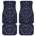 Geometric Zodiac Signs Print Front and Back Car Floor Mats