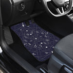 Geometric Zodiac Signs Print Front and Back Car Floor Mats