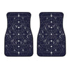 Geometric Zodiac Signs Print Front Car Floor Mats