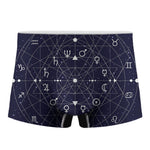 Geometric Zodiac Signs Print Men's Boxer Briefs
