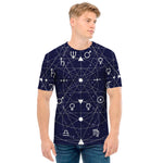 Geometric Zodiac Signs Print Men's T-Shirt