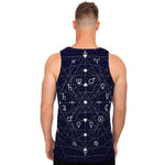 Geometric Zodiac Signs Print Men's Tank Top