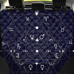 Geometric Zodiac Signs Print Pet Car Back Seat Cover