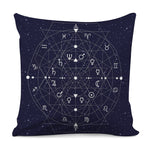 Geometric Zodiac Signs Print Pillow Cover