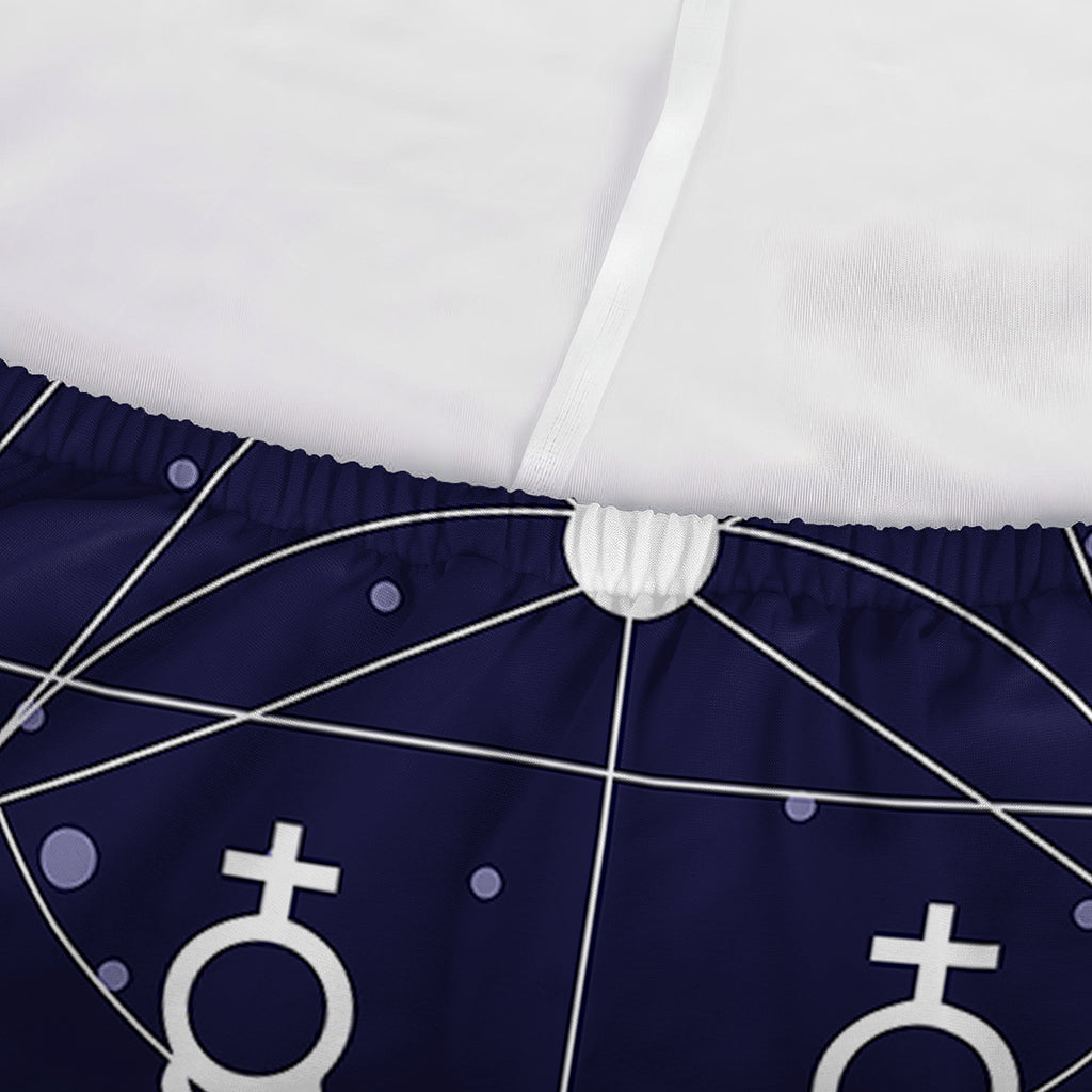 Geometric Zodiac Signs Print Sofa Cover
