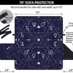 Geometric Zodiac Signs Print Sofa Protector