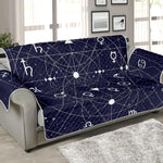 Geometric Zodiac Signs Print Sofa Protector