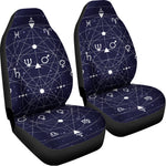 Geometric Zodiac Signs Print Universal Fit Car Seat Covers