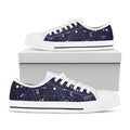 Geometric Zodiac Signs Print White Low Top Sneakers