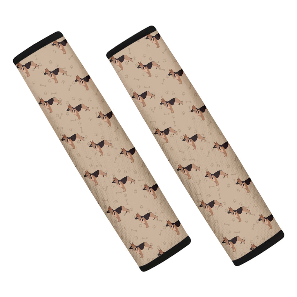 German Shepherd Dog Pattern Print Car Seat Belt Covers