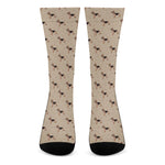 German Shepherd Dog Pattern Print Crew Socks