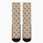 German Shepherd Dog Pattern Print Crew Socks
