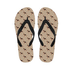 German Shepherd Dog Pattern Print Flip Flops