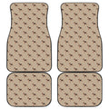 German Shepherd Dog Pattern Print Front and Back Car Floor Mats