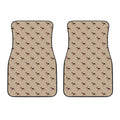 German Shepherd Dog Pattern Print Front Car Floor Mats