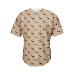 German Shepherd Dog Pattern Print Men's Baseball Jersey