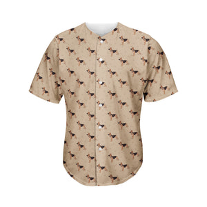 German Shepherd Dog Pattern Print Men's Baseball Jersey