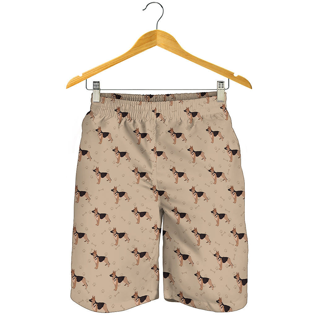 German Shepherd Dog Pattern Print Men's Shorts