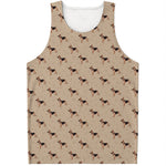 German Shepherd Dog Pattern Print Men's Tank Top