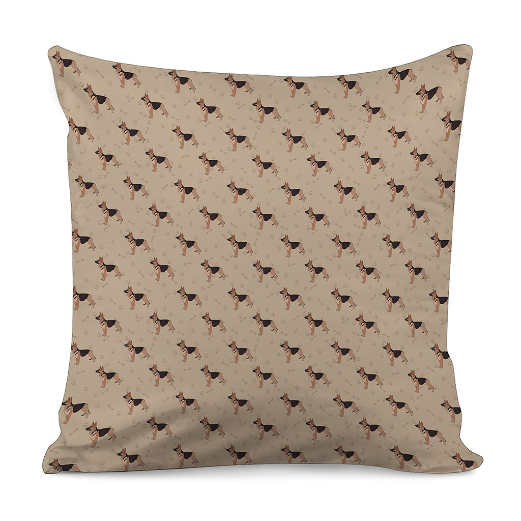 German Shepherd Dog Pattern Print Pillow Cover