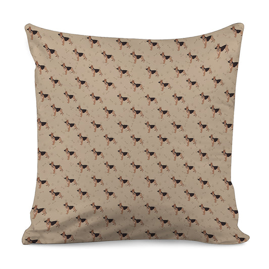 German Shepherd Dog Pattern Print Pillow Cover