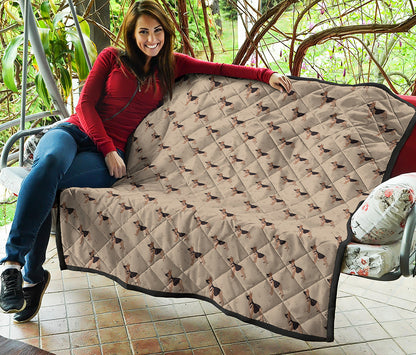 German Shepherd Dog Pattern Print Quilt