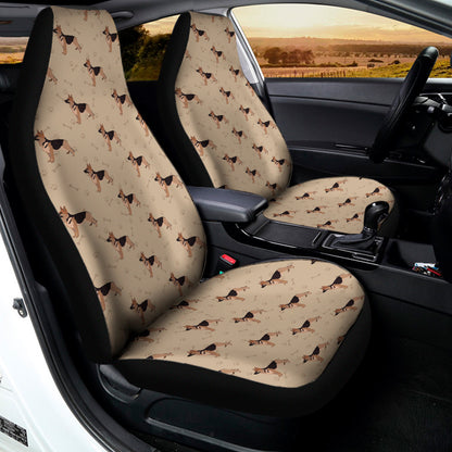 German Shepherd Dog Pattern Print Universal Fit Car Seat Covers
