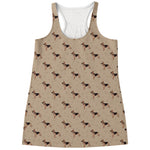 German Shepherd Dog Pattern Print Women's Racerback Tank Top