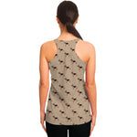 German Shepherd Dog Pattern Print Women's Racerback Tank Top