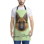 German Shepherd Dog Portrait Print Apron