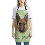 German Shepherd Dog Portrait Print Apron