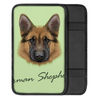 German Shepherd Dog Portrait Print Car Center Console Cover