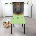 German Shepherd Dog Portrait Print Dining Chair Slipcover