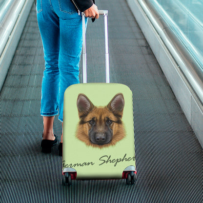 German Shepherd Dog Portrait Print Luggage Cover